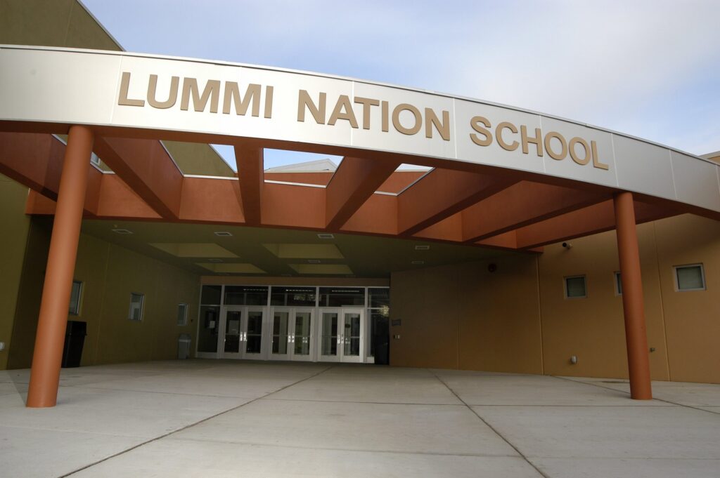 Lummi Nation School entrance