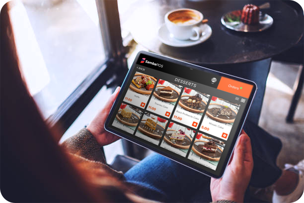 SambaPOS tablet menu